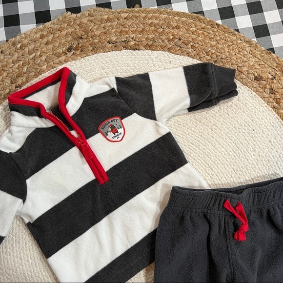 Carter’s Fleece zip up & Fleece pants Outfit - Picture 2 of 5